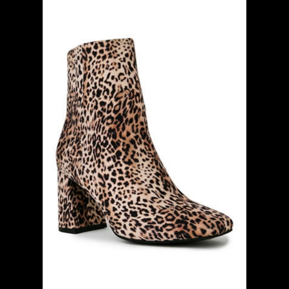 Sugar Shoes - 🆕️ LISTING!! BNWOB SQUARE TOE CHEETAH PRINT BOOTIES